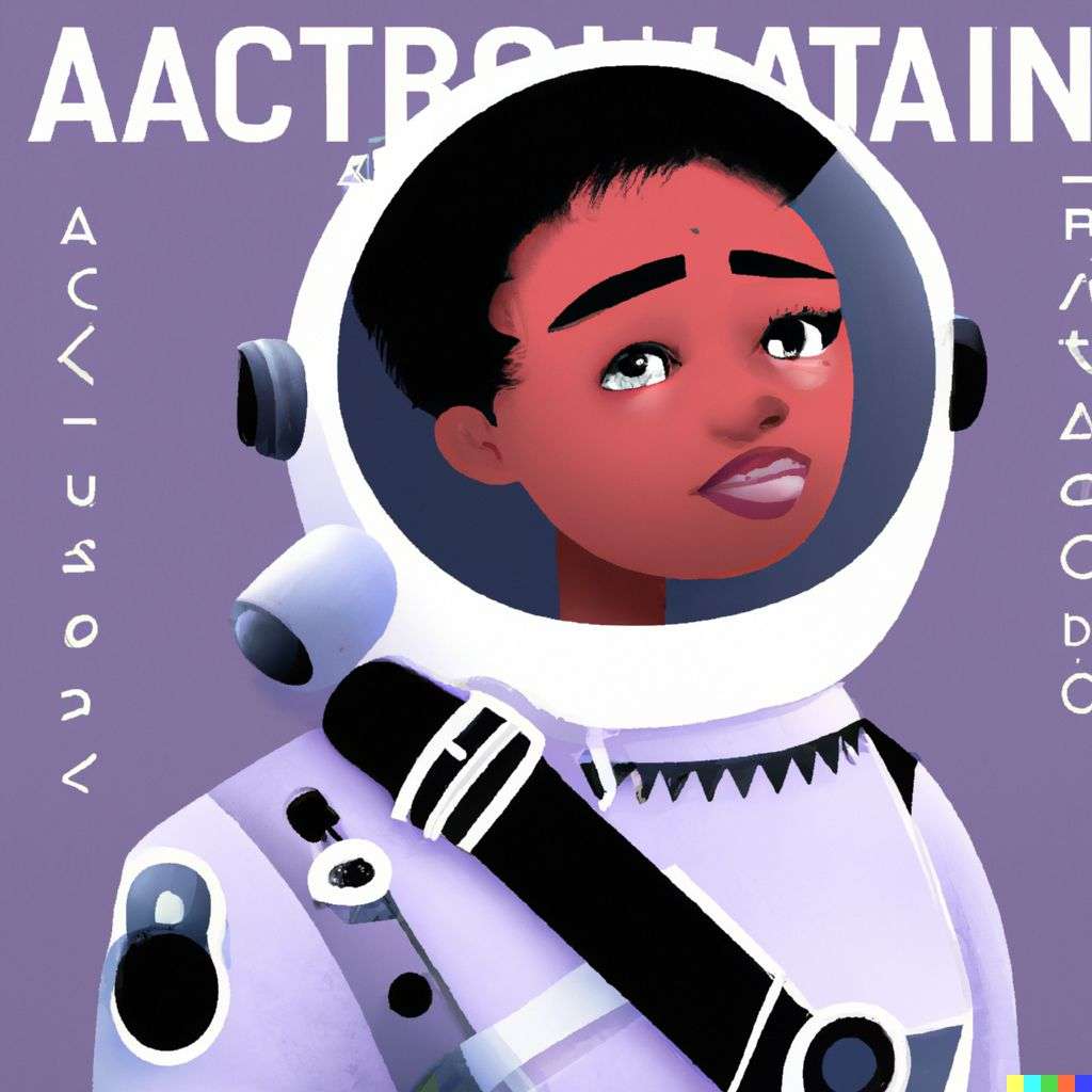 an astronaut, promotional poster for a Pixar movie